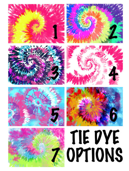 Lacrosse Cooling Towel with Tie Dye Background