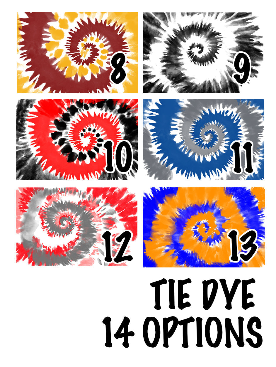 Football Cooling Towel with Tie Dye Background