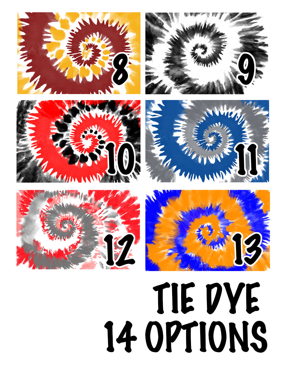 Hockey Cooling Towel with Tie Dye Background