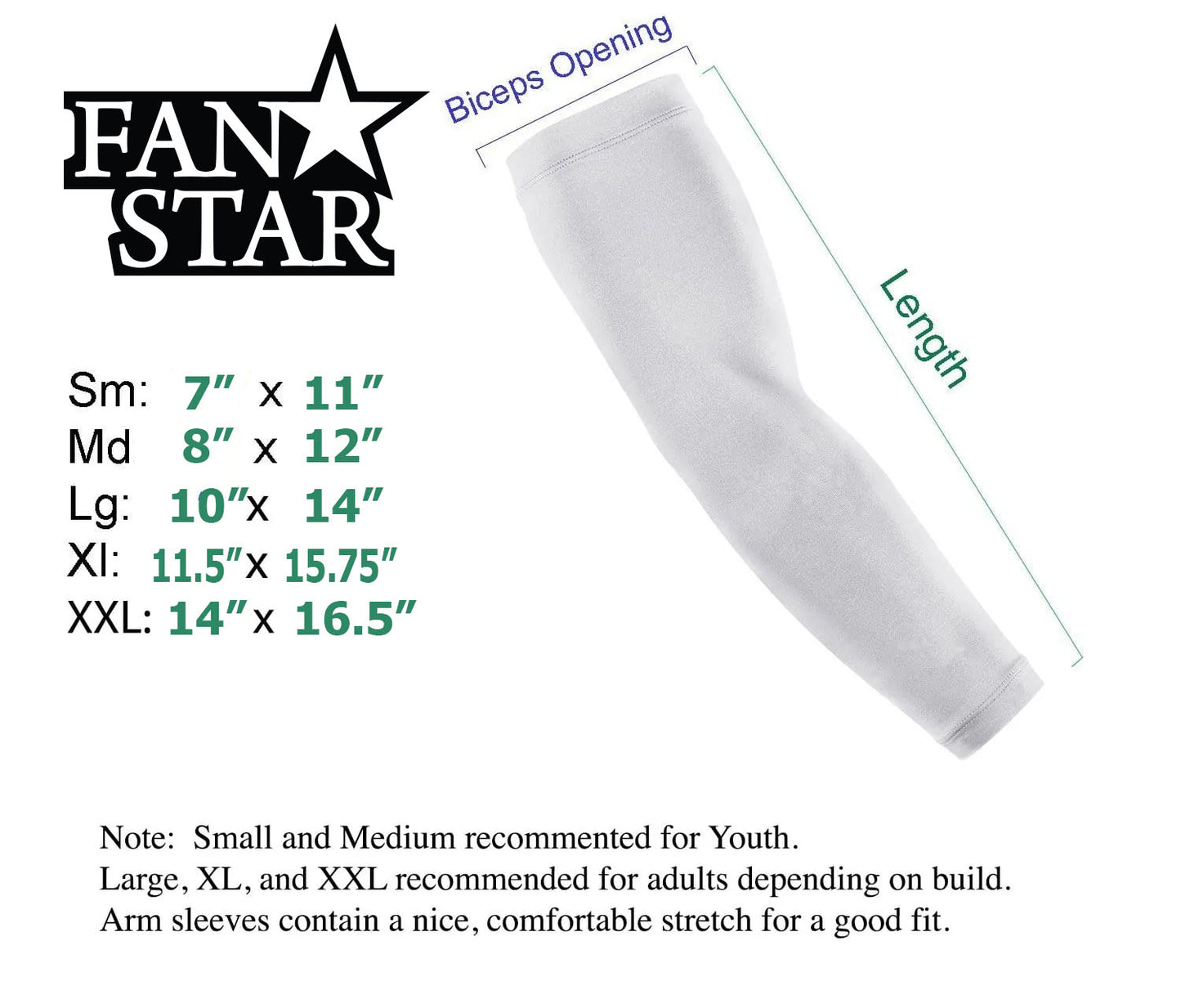 Custom Baseball Arm Sleeves Laces - Full Baseballs - Single or Pair