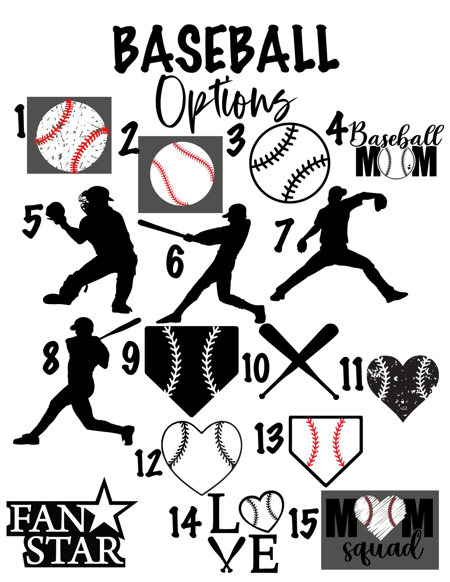 Baseball Flames Slides - Customize with Your Name