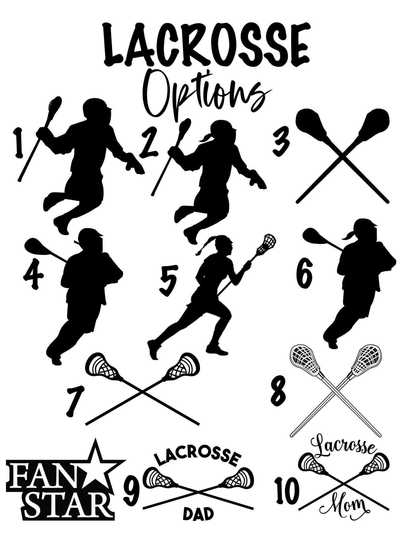 Personalized Lacrosse Crew Socks
