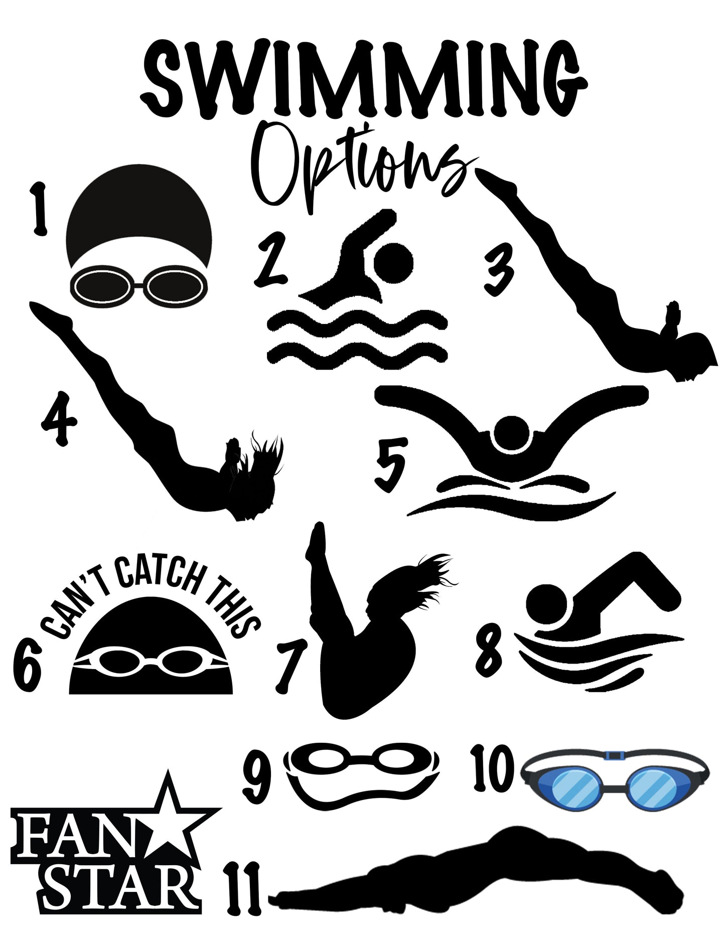 Swim Chapstick Holder with Image Options