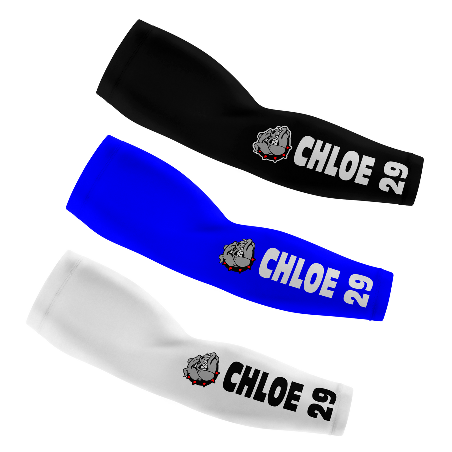 Custom Logo Arm Sleeves for Baseball, Softball, Basketball, Add Your Own Logo