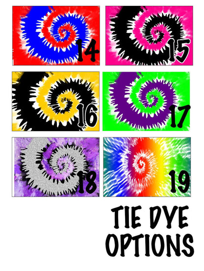 Hockey Cooling Towel with Tie Dye Background