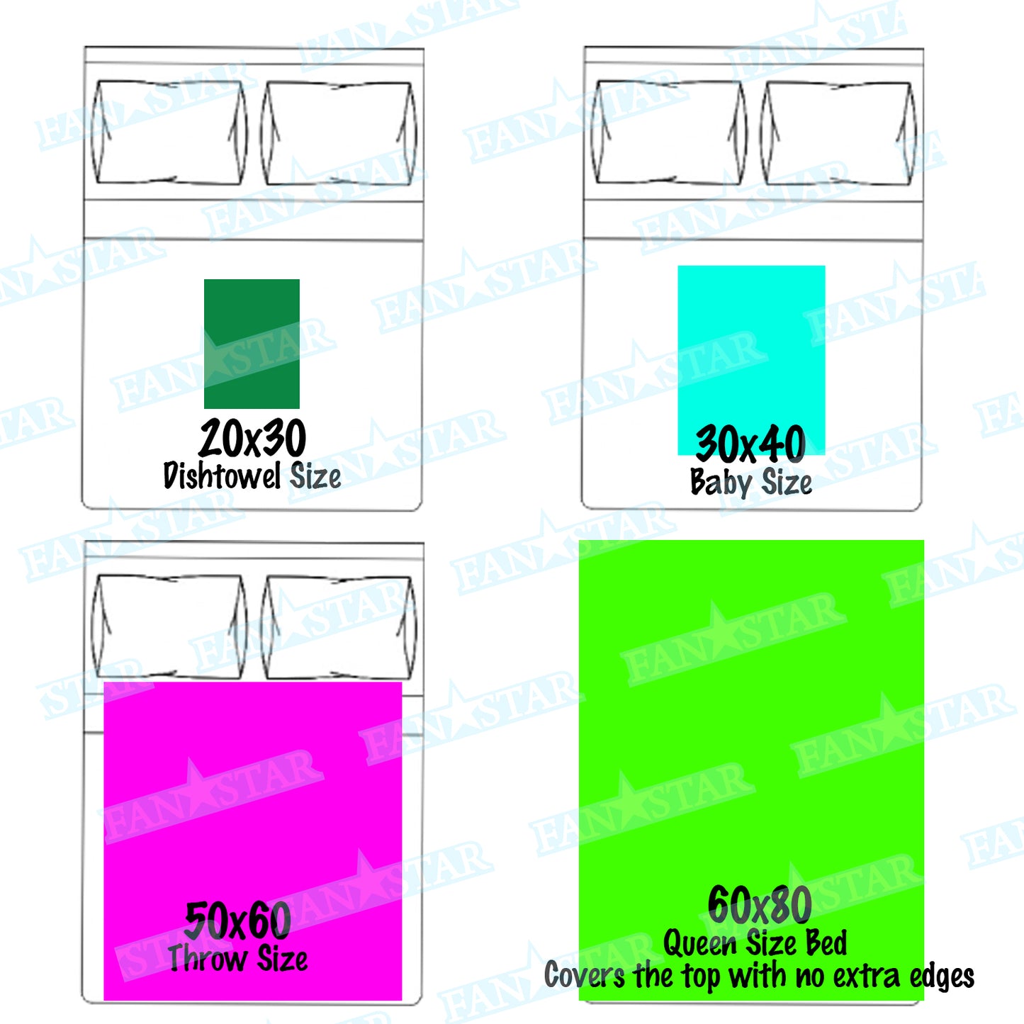 Personalized Tie Dye Gymnast Beam Blanket, Plush Blanket