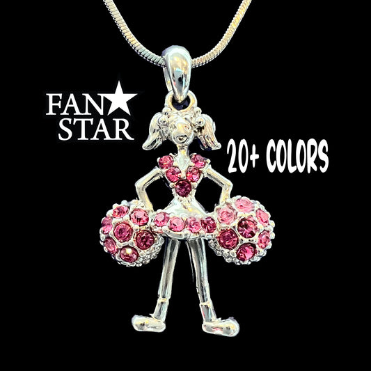 Cheer Necklace - Poms Down