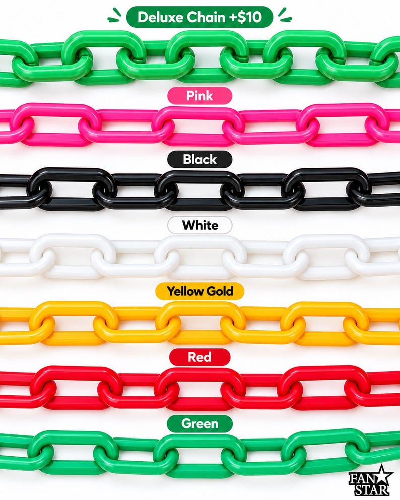 Fan Star basic chain colors and deluxe chain upgrade