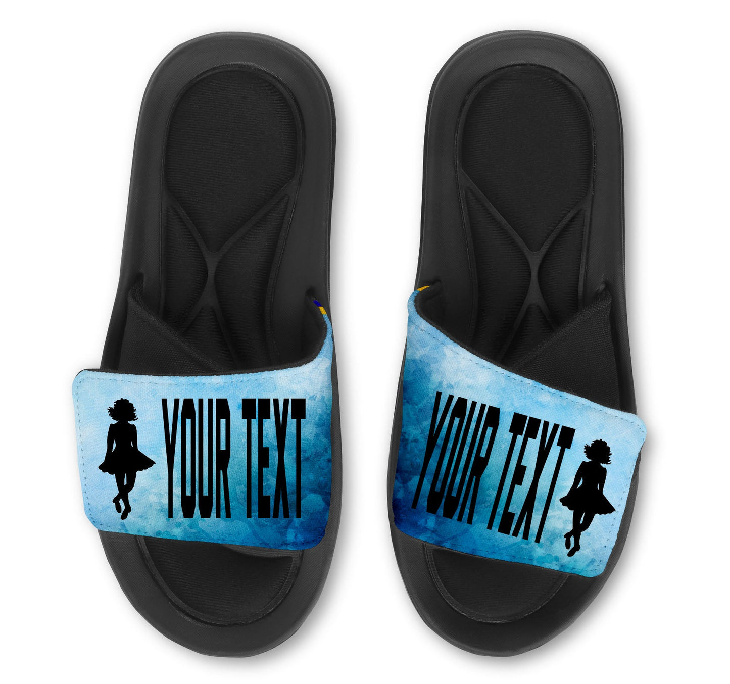 Irish Dance  Custom Slides / Sandals - Watercolor