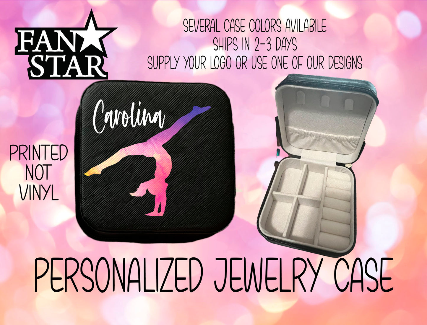 Personalized Gymnast Jewelry Box