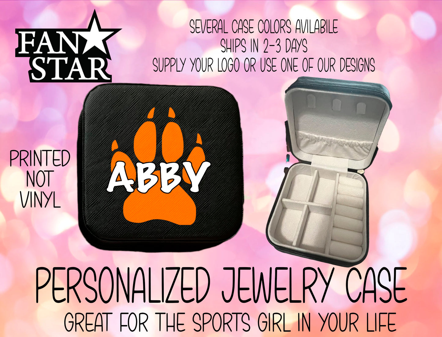 Personalized Paw Jewelry Box