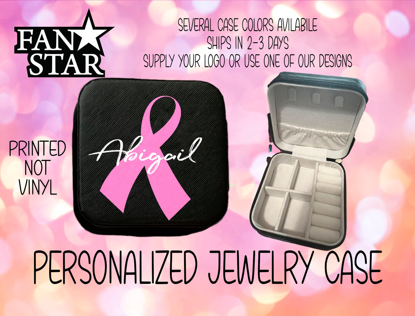 Personalized Ribbon Jewelry Box