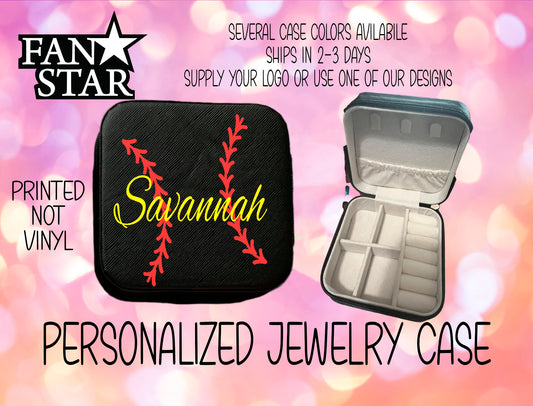 Personalized Softball Laces Jewelry Box