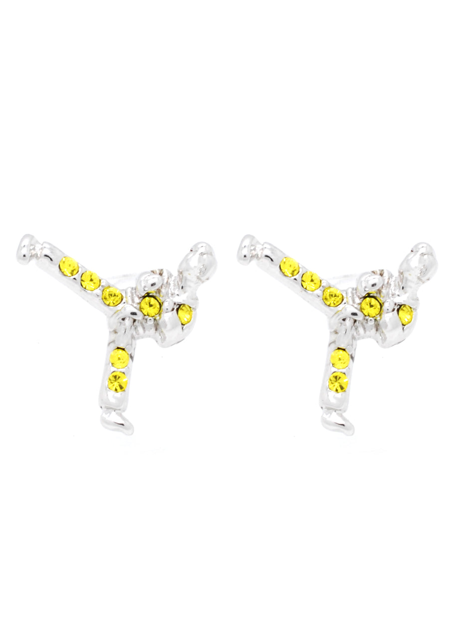 Karate Taekwondo Martial Arts POST Earrings