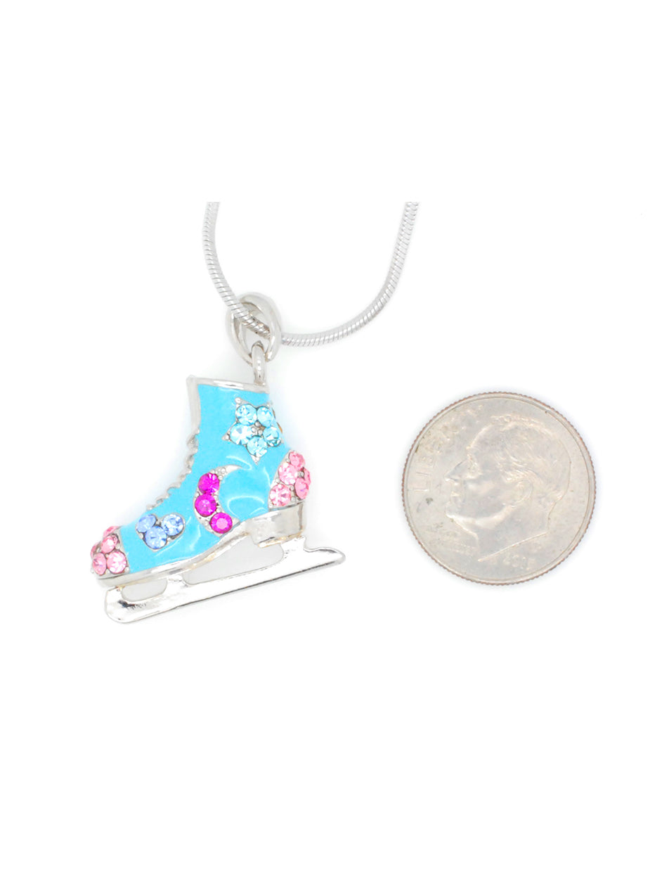 Deluxe Figure SKATE Necklace - Moons, Stars & Hearts - CHOOSE YOUR COLOR!