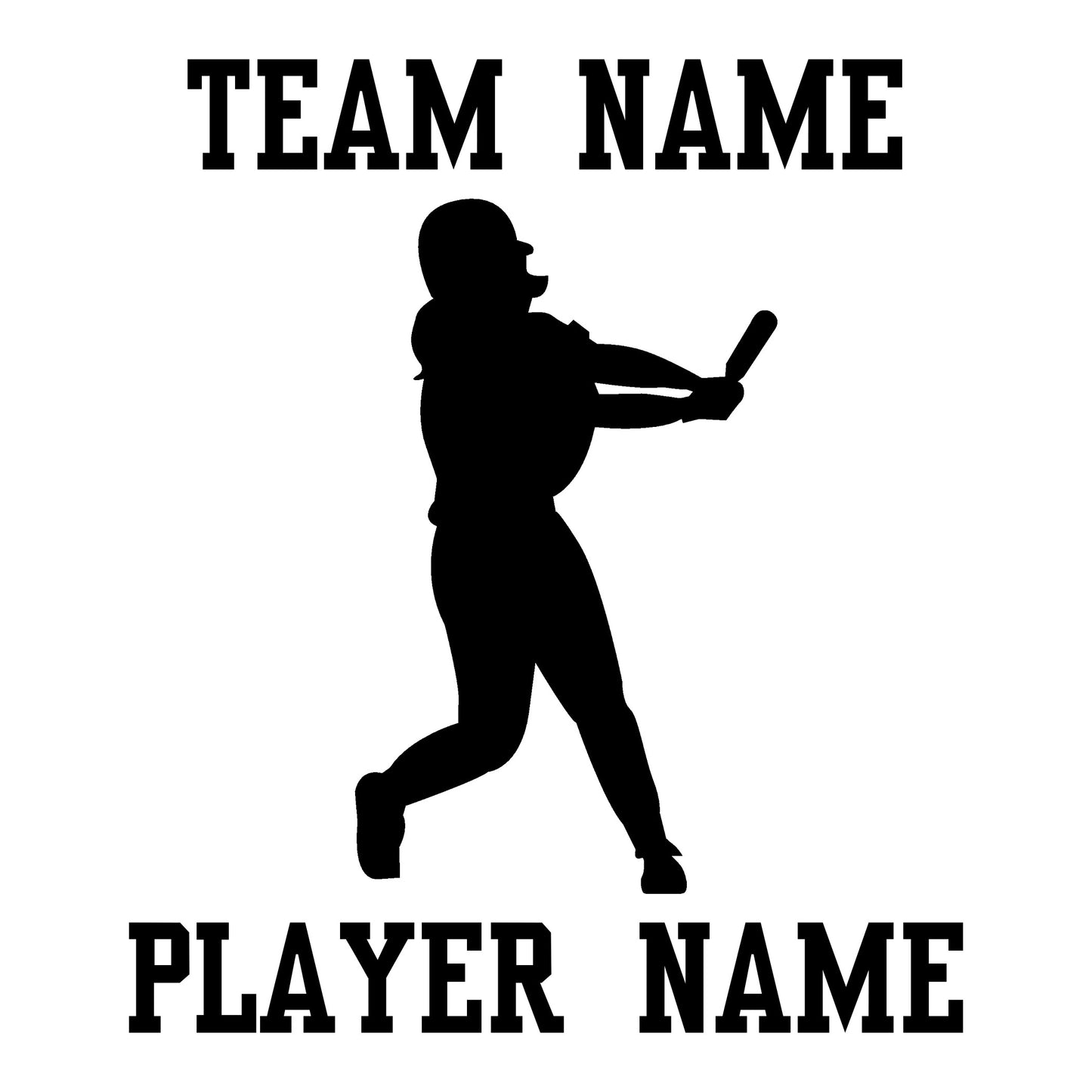 Custom Softball Fastpitch Car Window Decal - Batter