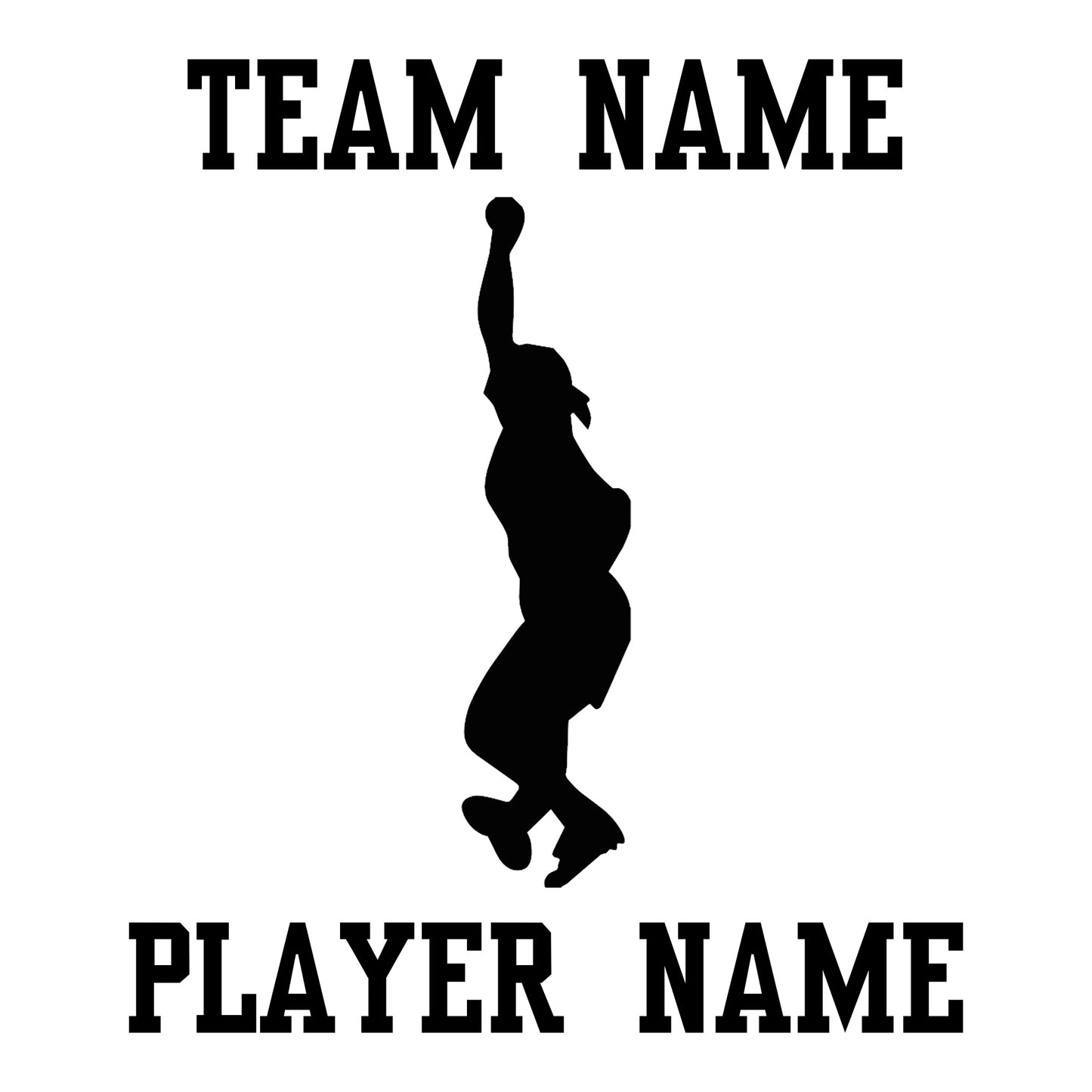 Custom Softball Fastpitch Car Window Decal - Pitcher
