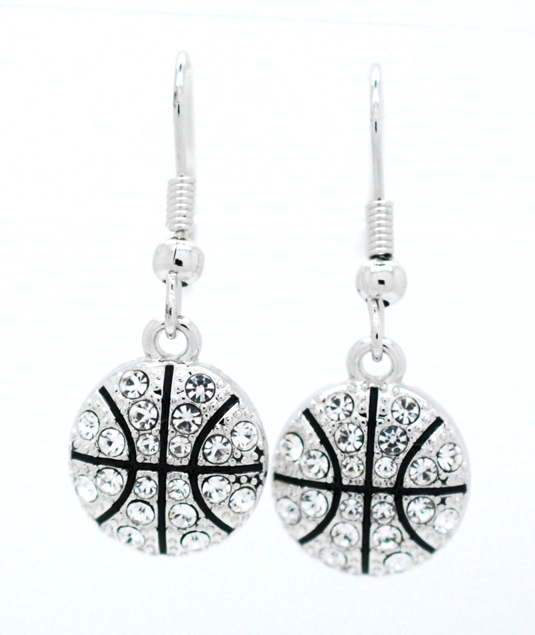 Basketball All Crystal Earrings - DANGLE