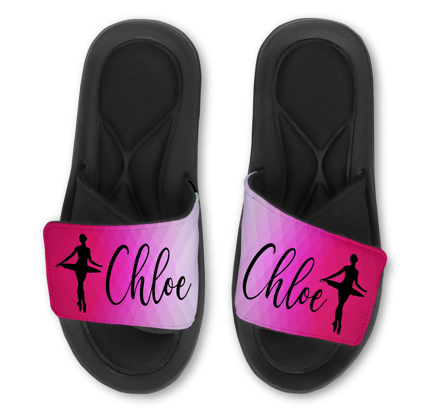 BALLERINA Abstract Custom Slides / Sandals - Choose your Background!