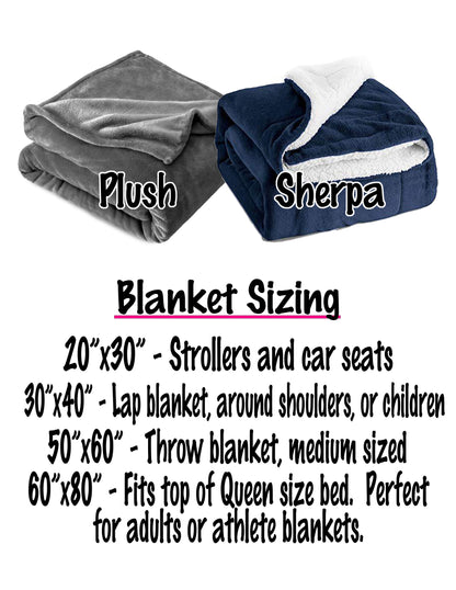 Personalized Dolphin Blanket, Plush Blanket