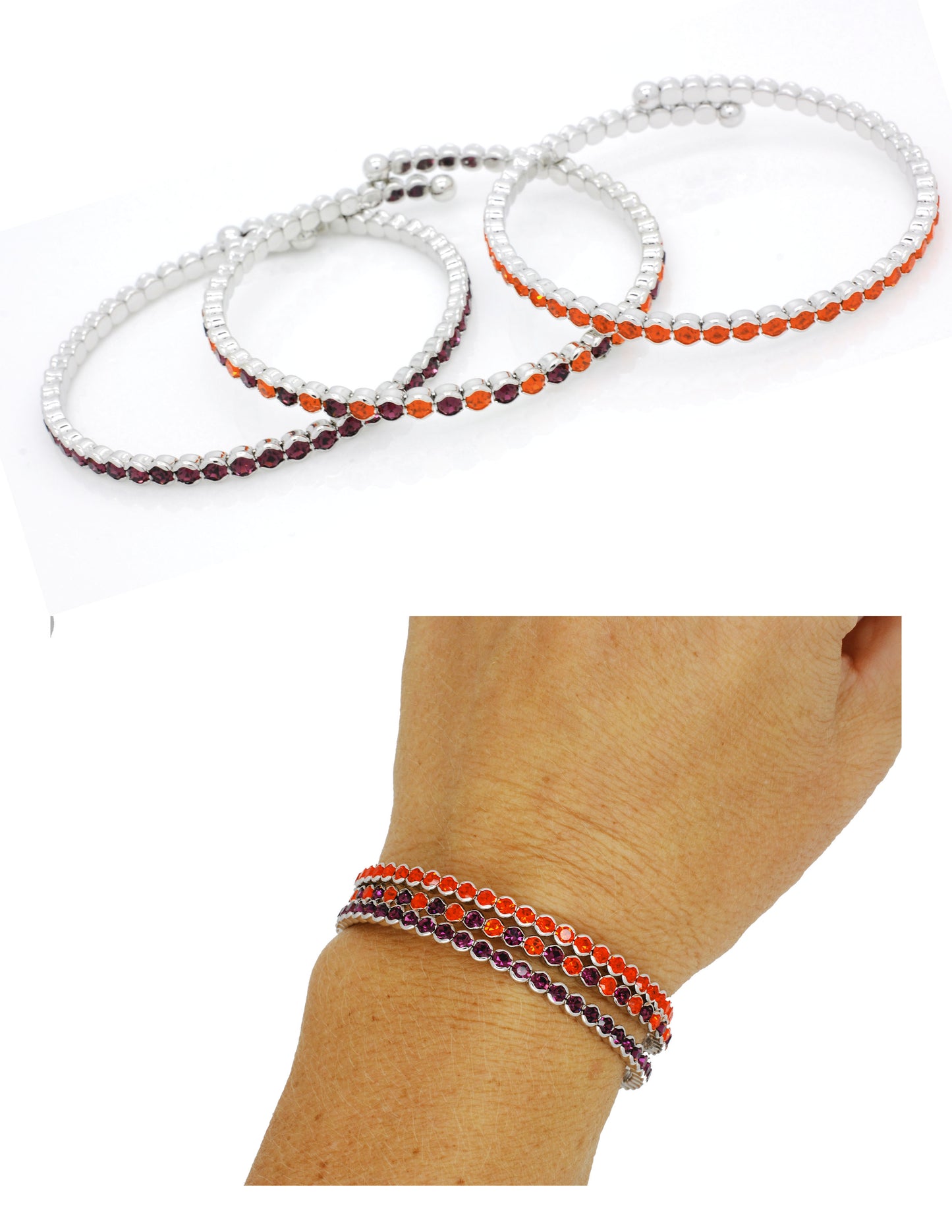 Deluxe Flex Bracelets - Purple/Purple-Hyacinth/Hyacinth