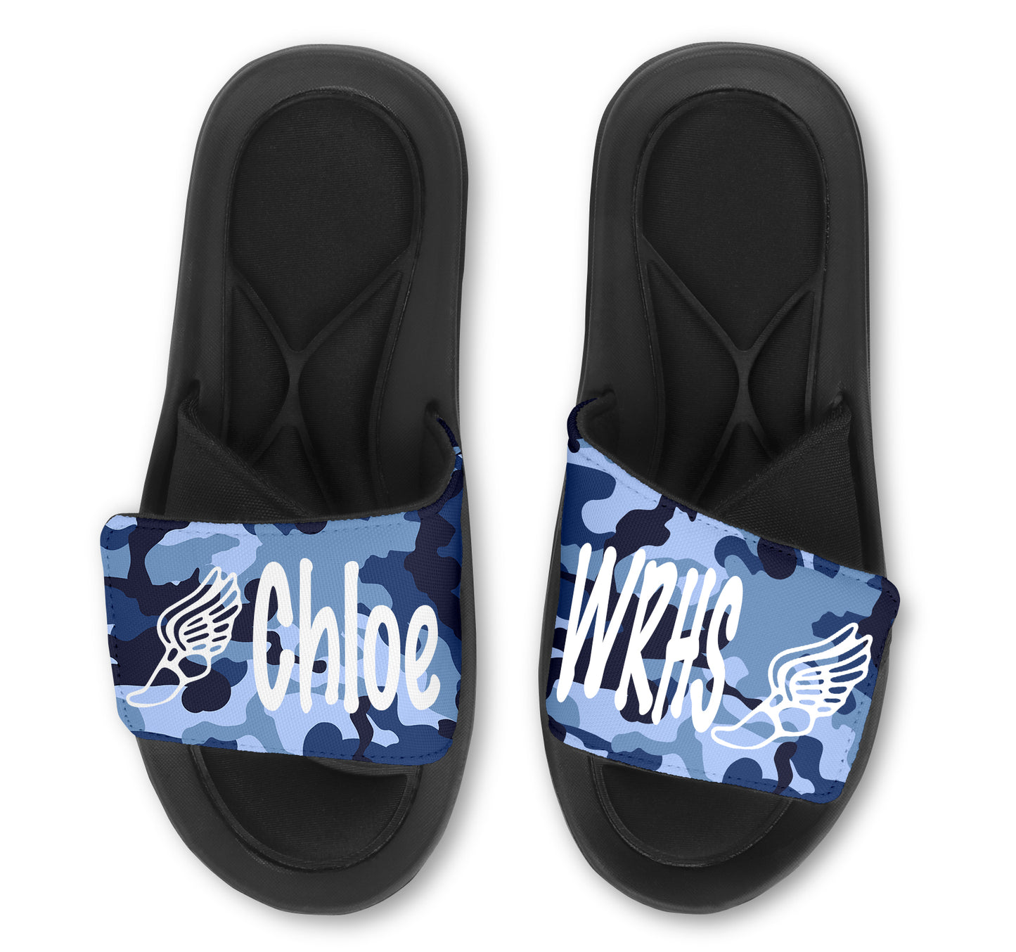 Track Custom Slides / Sandals - Camo