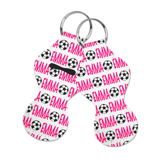 Soccer Chapstick Holder with Image Choice