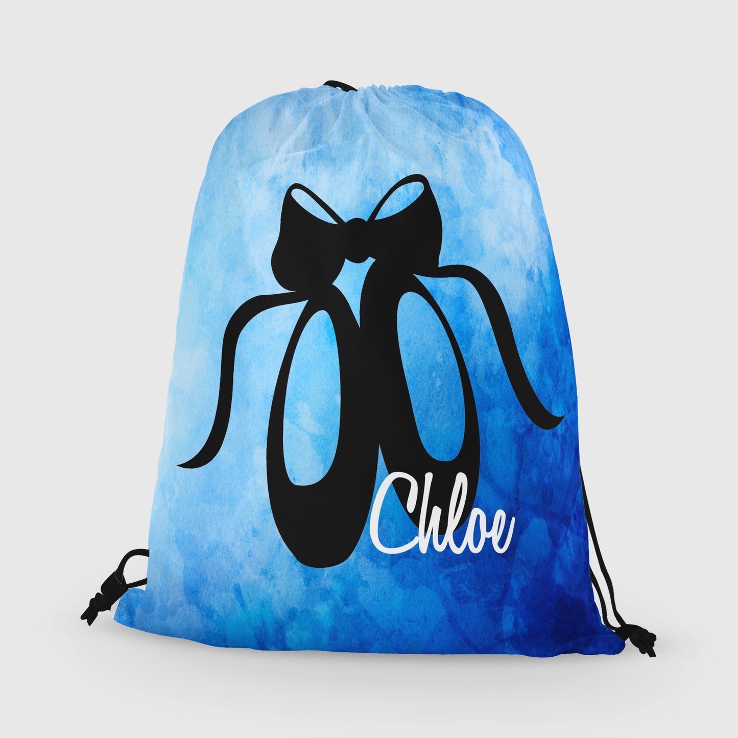 Personalized Ballet Drawstring Bag, Custom Dancer Drawstring Backpack Bag