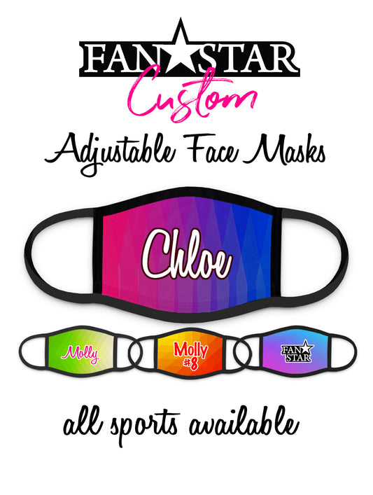Custom Face Mask - Prism Background - Add Your Personalization!