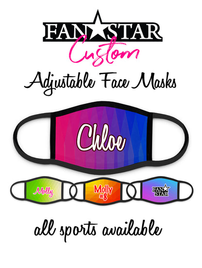 Custom Face Mask - Prism Background - Add Your Personalization!