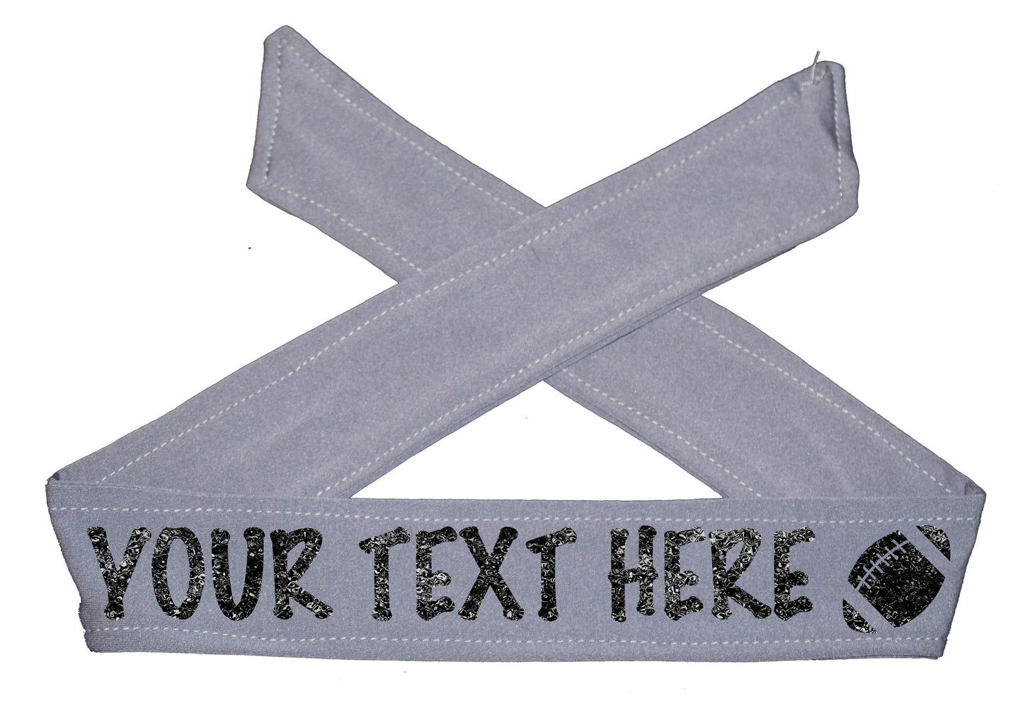 Personalized FOOTBALL TIE Headband - Sparkle Letters!