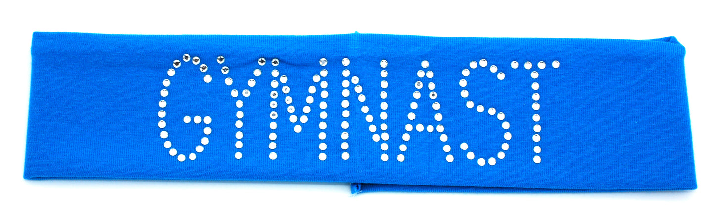 Gymnast Cotton Headband with Rhinestones!