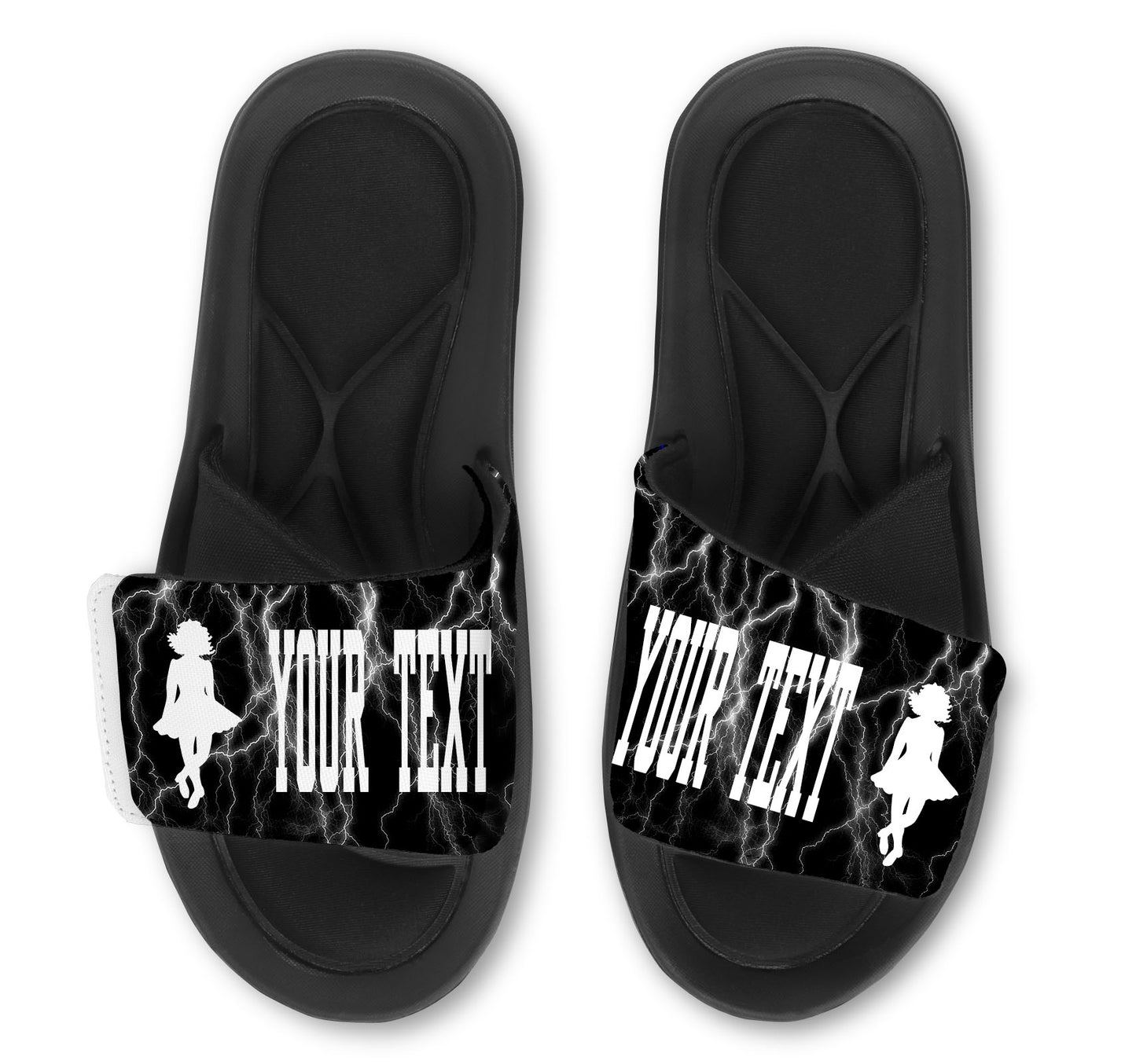 Irish Dancer Custom Slides / Sandals -Lightning