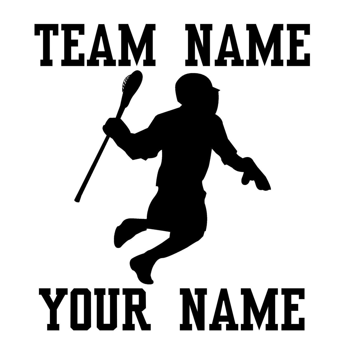 Lacrosse Car Window Decal - Male