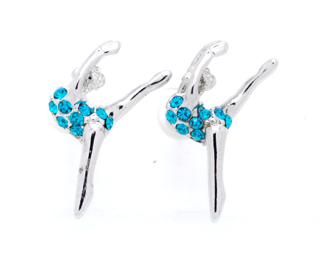 Gymnast Dancer POST Earrings - Leg Up