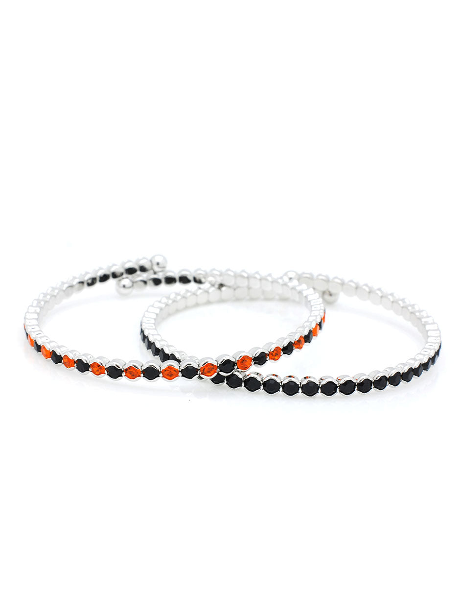 Deluxe Flex Bracelet - 2 Pack - Orange - Orange/Black