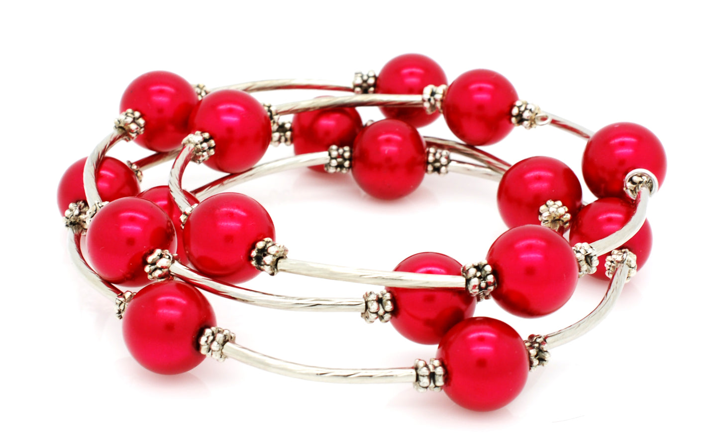 Faux Pearl Wrap Bracelet