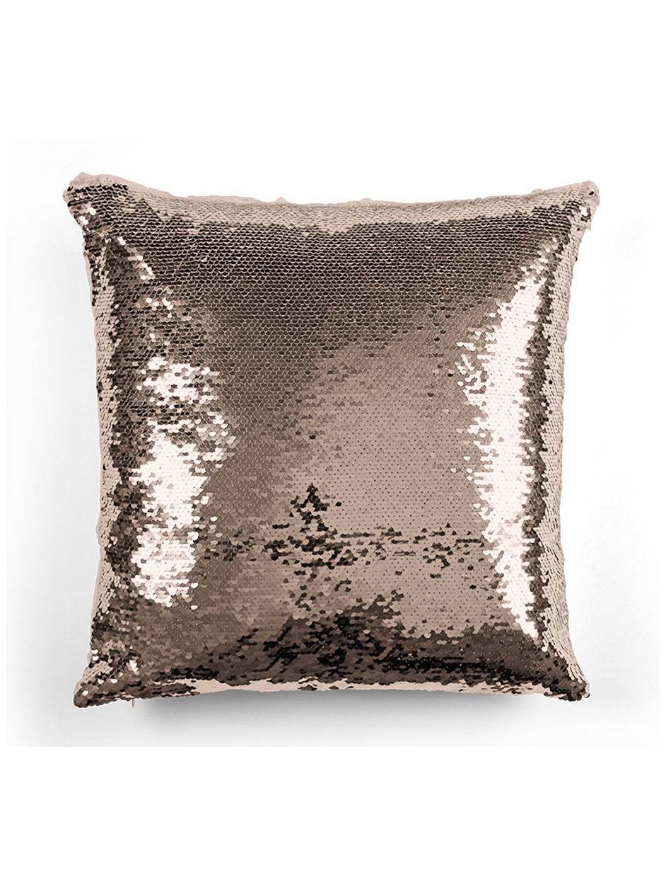 CUSTOM SEQUIN PILLOW - KARATE GIRL with PIGTAILS