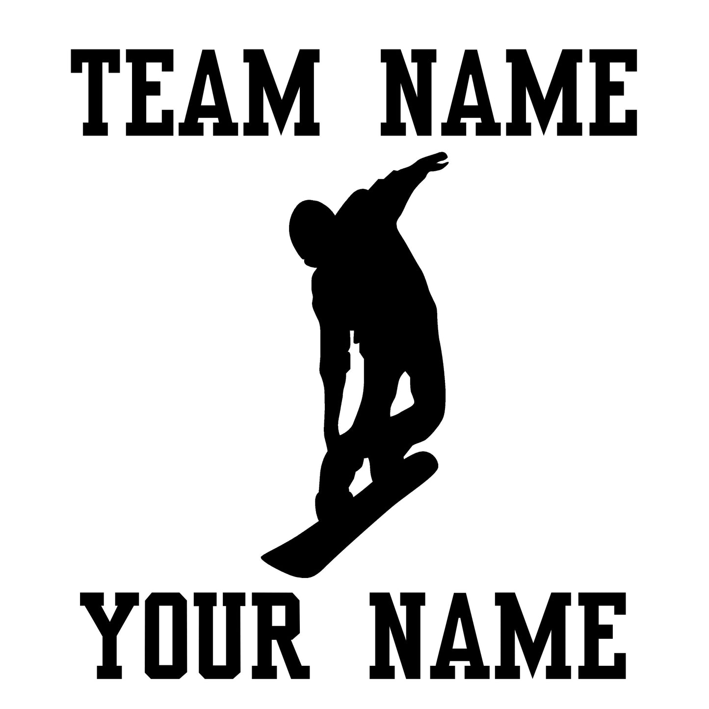 Snowboarding Car Window Decal