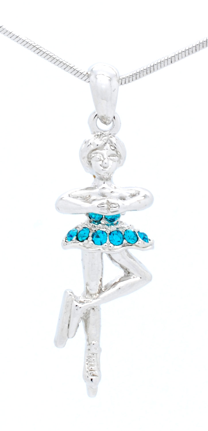 Figure Skater Spinning Necklace