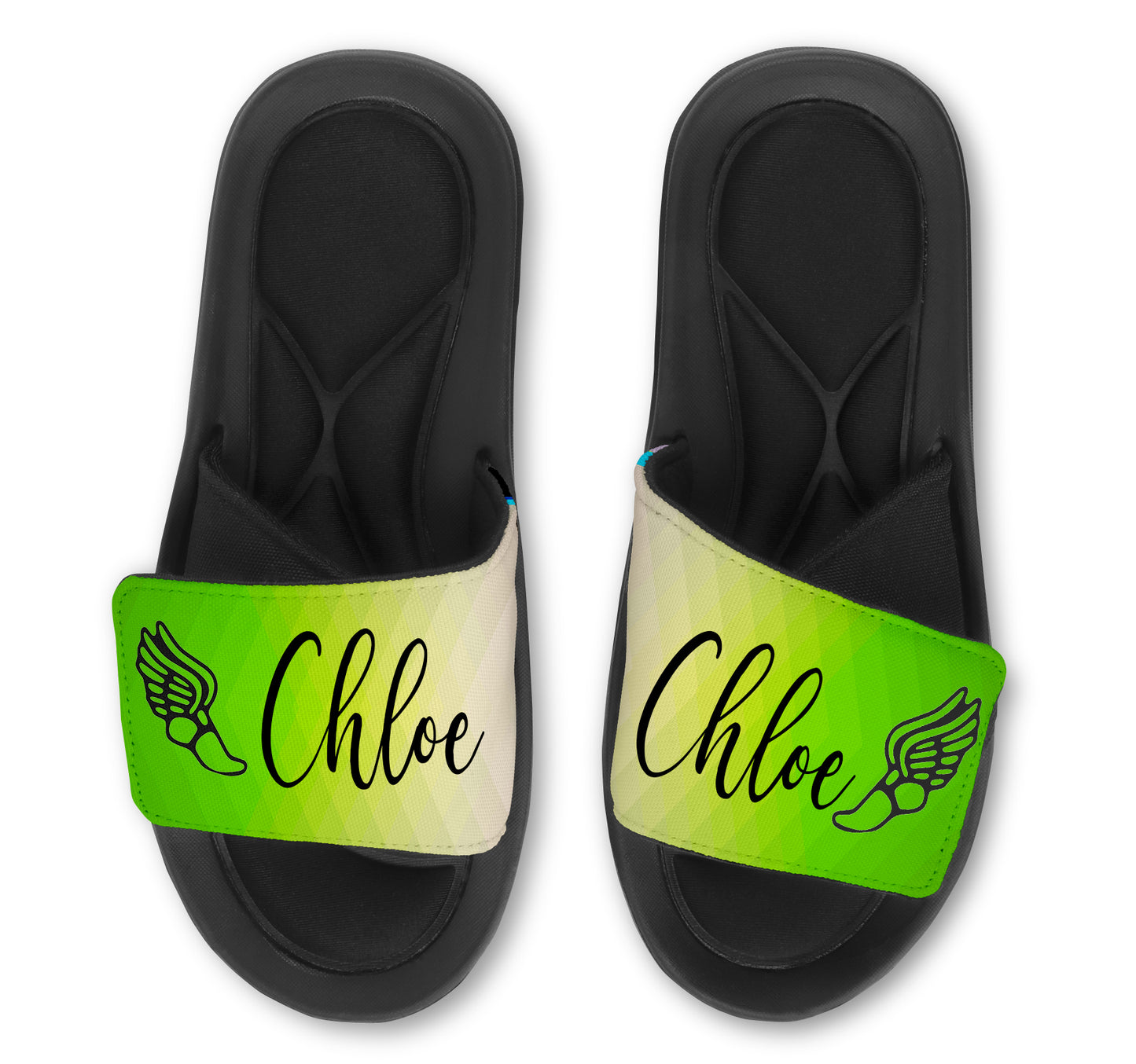 TRACK Abstract Custom Slides / Sandals - Choose your Background!