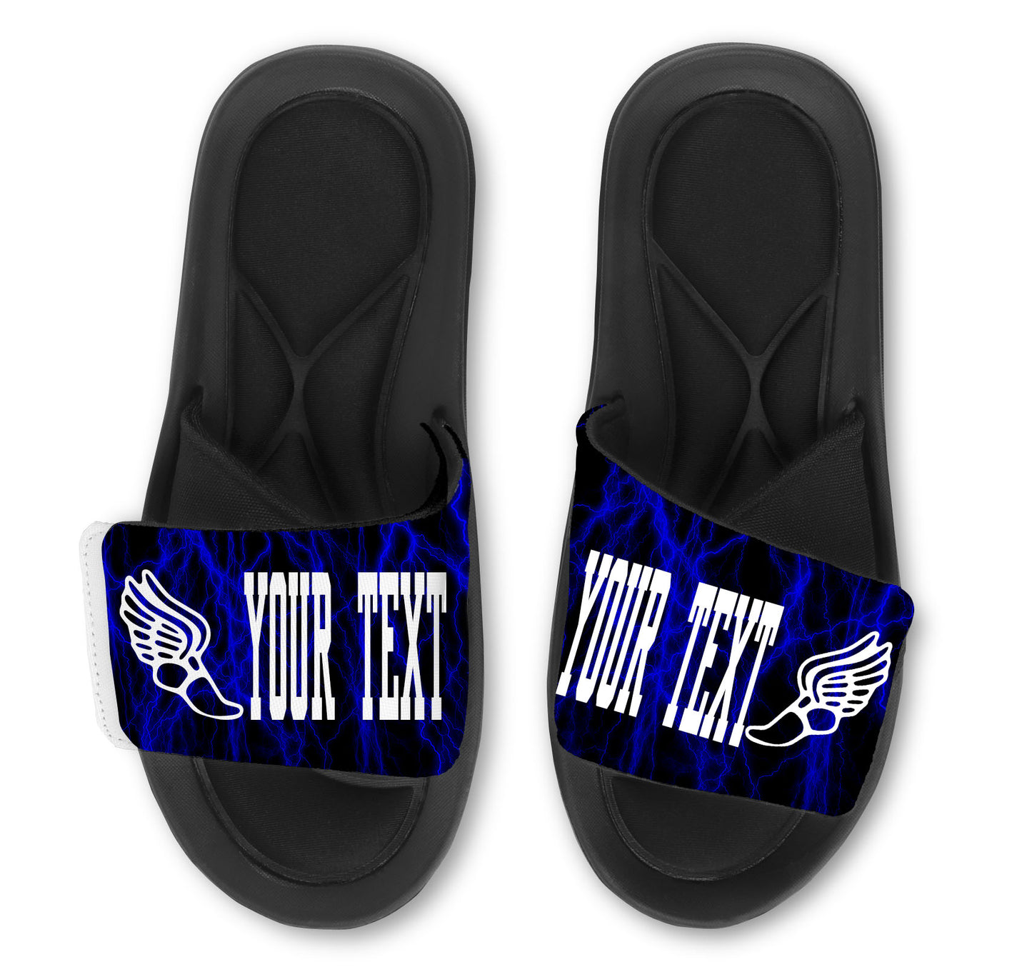 Track Custom Slides / Sandals -Lightning