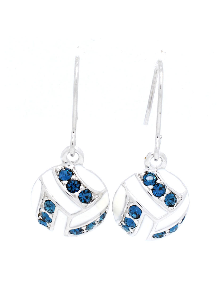 Volleyball Earrings DANGLE - Navy
