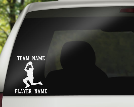 Custom Basketball Car Window Decal