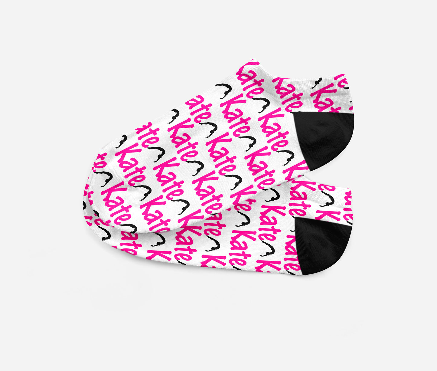 Personalized Gymnast Dancer Ankle Socks - Fits Sizes 4-10 - Great Team Gift