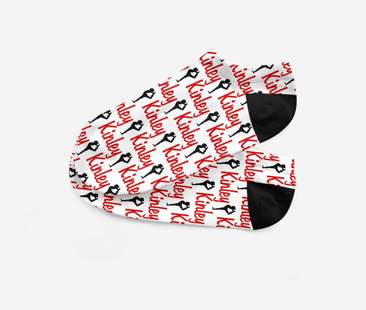 Personalized Gymnast Dancer Ankle Socks - Fits Sizes 4-10 - Great Team Gift