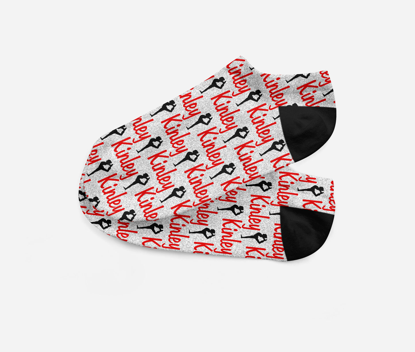 Personalized Gymnast Dancer Ankle Socks - Fits Sizes 4-10 - Great Team Gift