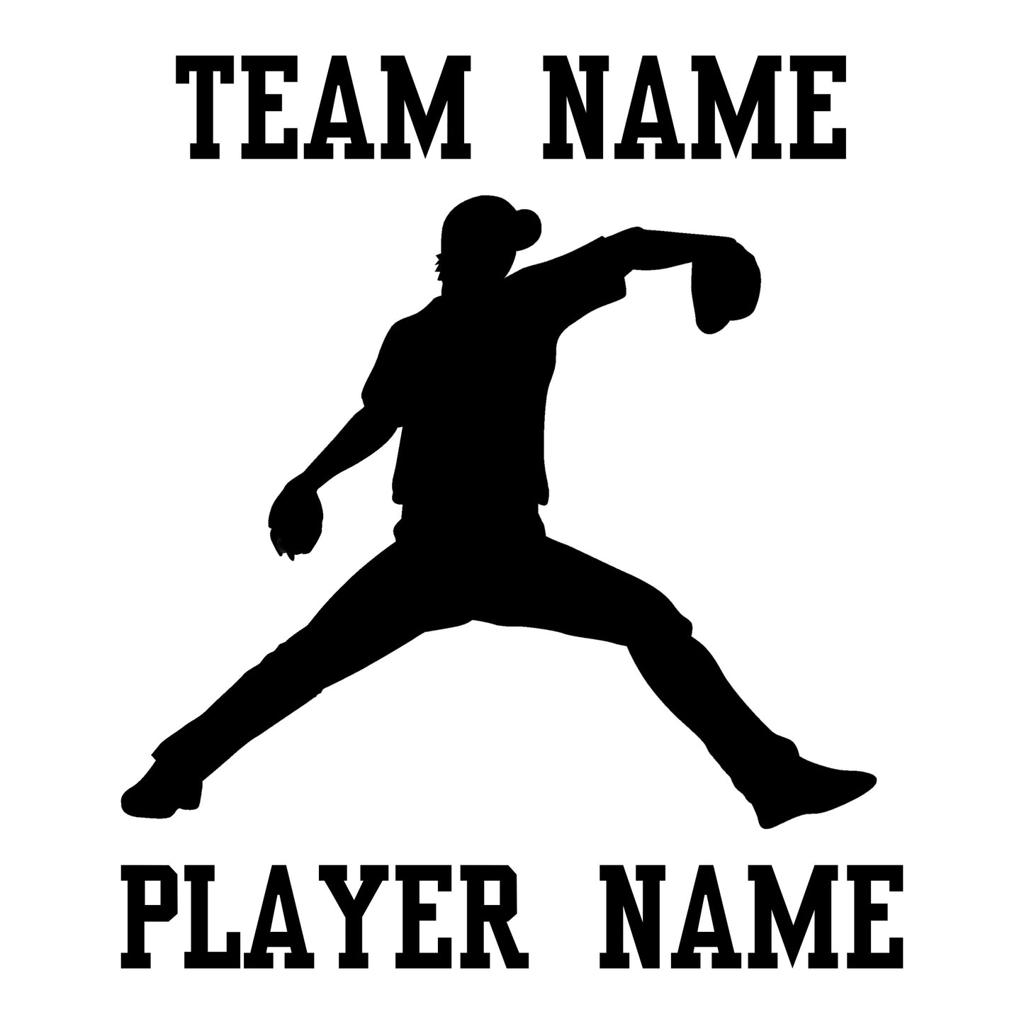 Custom Baseball Car Window Decal - Throwing