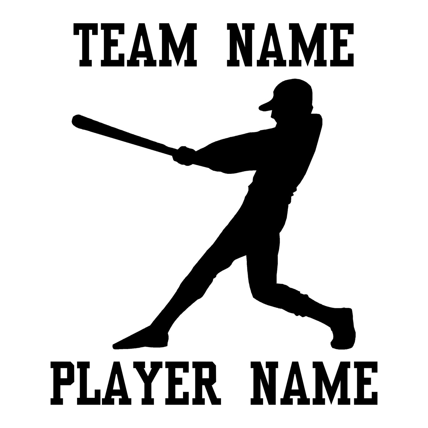 Custom Baseball Car Window Decal - Batter
