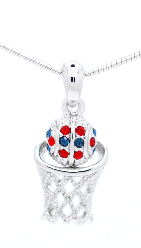Basketball Hoop Necklace - Mini Two Color